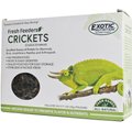 Exotic Nutrition Fresh Feeders Crickets Reptile Food, 5-oz box