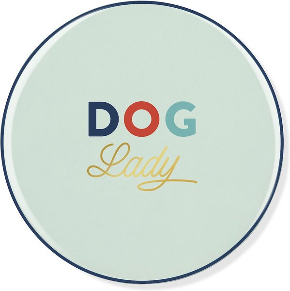 Pet Shop by Fringe Studio Dog Lady Ceramic Coaster slide 1 of 2