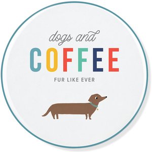 Pet Shop by Fringe Studio Dogs & Coffee Ceramic Coaster