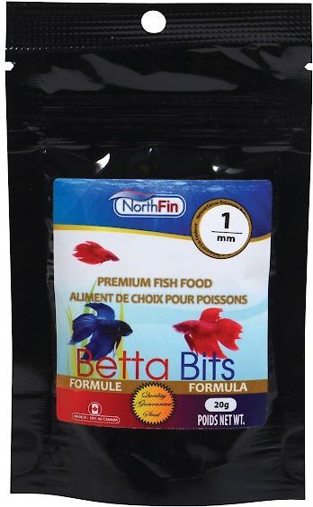 NorthFin Betta Bits 1 mm Pellets Fish Food, 20-g bag slide 1 of 1