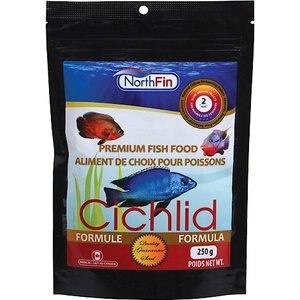 NorthFin Cichlid Formula 2 mm Sinking Pellets Fish Food, 250-g bag