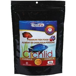 NorthFin Cichlid Formula 2 mm Sinking Pellets Fish Food, 500-g bag