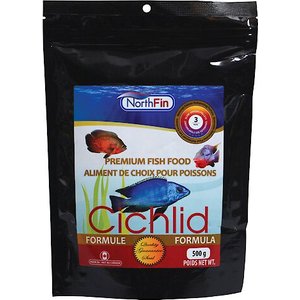 NorthFin Cichlid Formula 3 mm Sinking Pellets Fish Food, 500-g bag