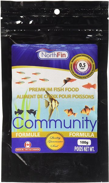 NorthFin Community Formula 0.5 mm Sinking Pellets Fish Food, 100-g bag slide 1 of 1