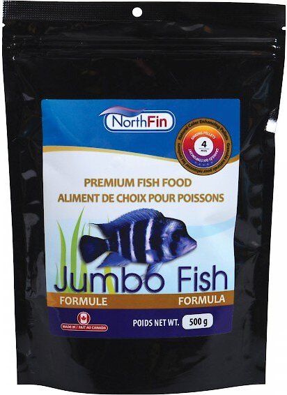 NorthFin Jumbo Formula 4 mm Sinking Pellets Fish Food, 500-g bag slide 1 of 1