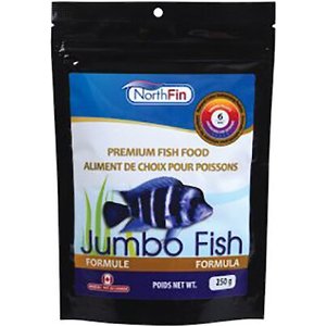 NorthFin Jumbo Formula 6 mm Sinking Pellets Fish Food, 250-g bag