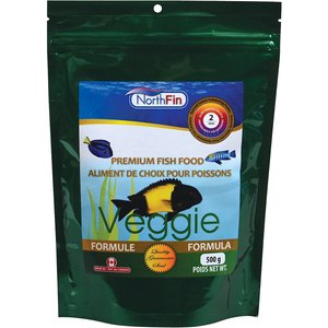 NorthFin Veggie Formula 2 mm Sinking Pellets Fish Food, 500-g bag