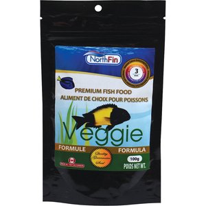 NorthFin Veggie Formula 3 mm Sinking Pellets Fish Food, 100-g bag