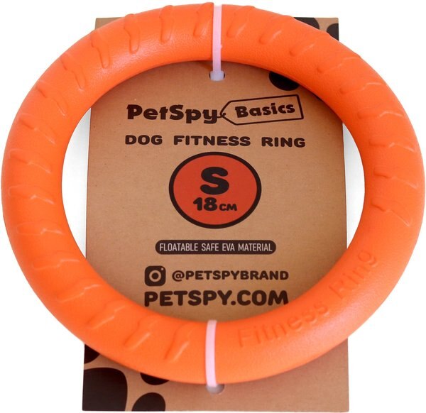 PetSpy Fitness Ring Dog Toy, Orange, Small, 1 count slide 1 of 7