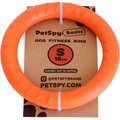 PetSpy Fitness Ring Dog Toy, Orange, Small, 1 count