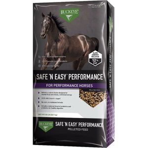 Buckeye Nutrition SAFE 'N 'EASY Performance Horse Feed, 50-lb bag
