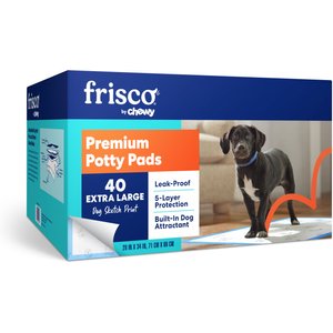 Frisco Extra Large Printed Dog Training & Potty Pads, 28 x 34-in, 40 count, Unscented, Dog Sketch Print