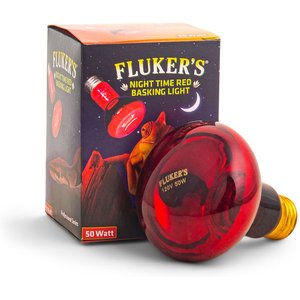 Fluker's Night Time Red Reptile Basking Light, 50-watt