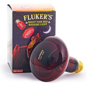 Fluker's Night Time Red Reptile Basking Light, 150-watt
