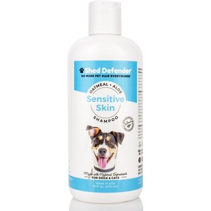 Shed Defender Sensitive Skin Oatmeal & Aloe Dog & Cat Shampoo, 16-oz bottle