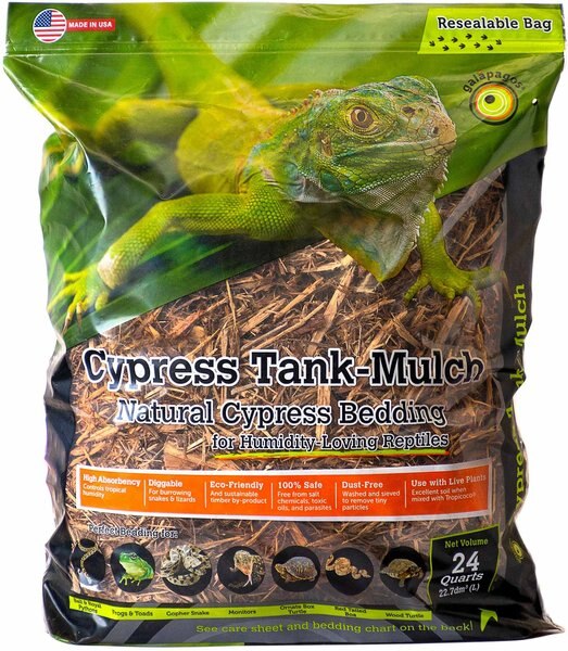 Galapagos Cypress Tank-Mulch Natural Cypress Reptile Bedding, 24-qt bag slide 1 of 4