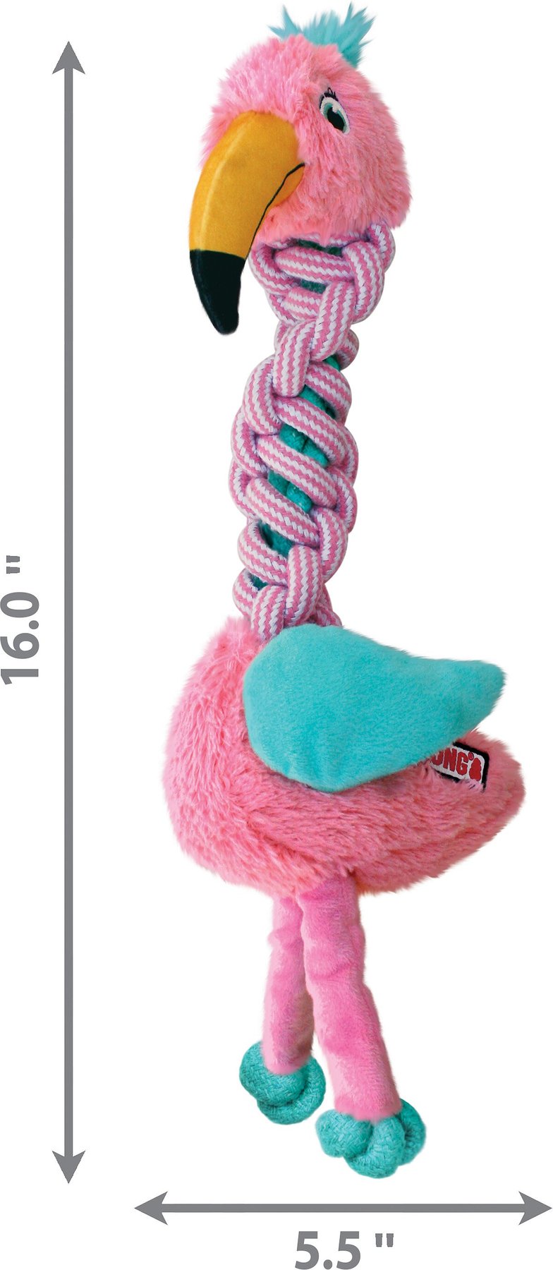 Kong Wild Knots Flamingo Dog Toy Small/Medium