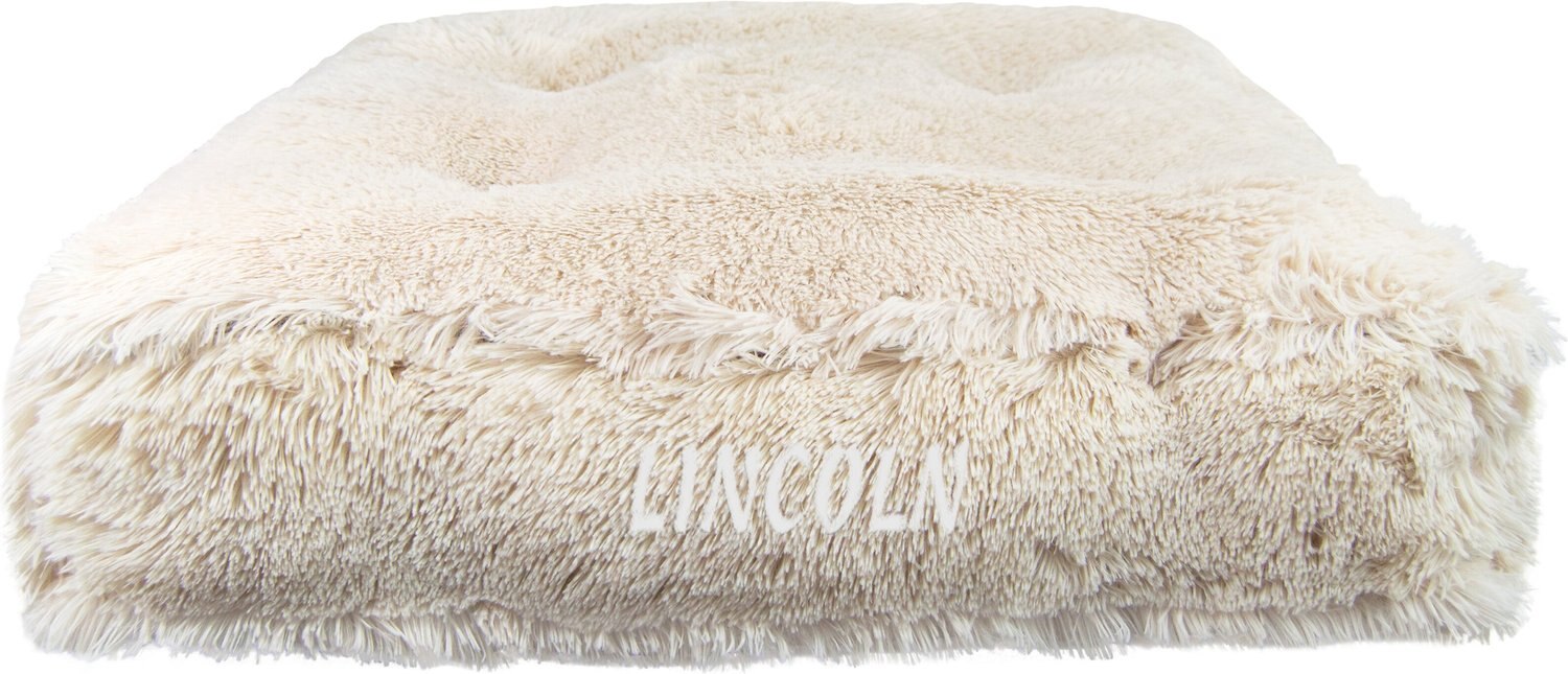 Bessie + Barnie Personalized Luxury Extra Plush Faux Fur Dog bed