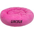 Bessie + Barnie Personalized Ultra Plush Deluxe Comfort Cat & Dog Bed, Pink, Small