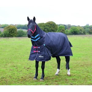Shires Equestrian Products Highlander Plus TU Horse Blanket, Black, 69-in