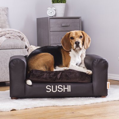 Moots Personalized Leatherette Sofa Cat & Dog Bed, slide 1 of 1