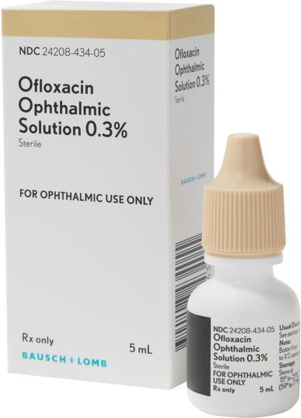 Ofloxacin (Generic) Ophthalmic Solution 0.3%, 5-mL slide 1 of 5