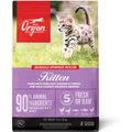 ORIJEN Free Run Chicken & Turkey, & Wild Caught Salmon & Herring Grain-Free Dry Kitten Food, 4-lb bag