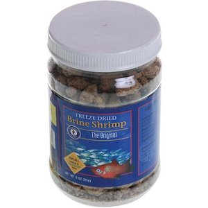 San Francisco Bay Brand Freeze-Dried Brine Shrimp Fish Food, 3-oz jar