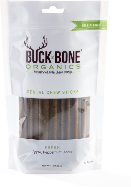 Buck Bone Organics All Natural Grain-Free Dental Dog Treats, 12 count slide 1 of 9