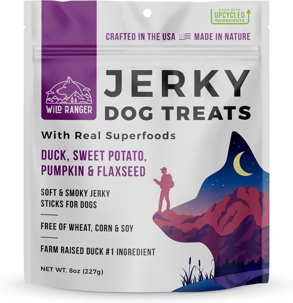 Wild Nature Duck, Sweet Potato, Pumpkin & Flaxseed With Real Superfoods Jerky Dog Treats, 8-oz bag slide 1 of 7