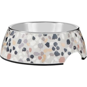 Frisco Terrazzo Design Stainless Steel Dog & Cat Bowl, 1.75 Cups