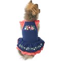 Frisco Embroidered Floral Dog & Cat Dress, Medium