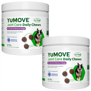 YuMOVE Natural Joint Health Hickory Flavor Small & Medium Breed Soft Chew Dog Supplements, 120 count