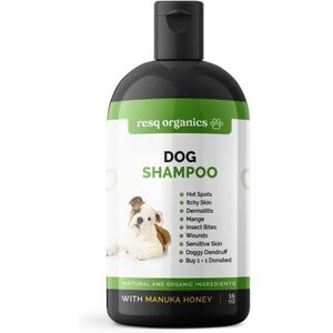 ResQ Organics Manuka Honey Dog Shampoo, 16-oz bottle