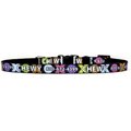 Yellow Dog Design Hugs & Kisses Polyester Personalized Standard Dog Collar, X-Small