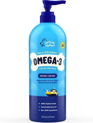 Active Chews Omega 3 Fish Oil Dog Supplement, slide 1 of 1
