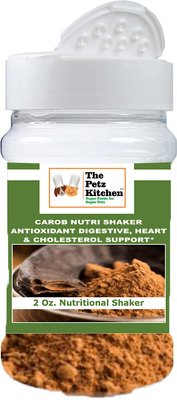 The Petz Kitchen Carob Antioxidant Digestive & Cardiovascular Support Dog & Cat Supplement, 2-oz jar, slide 1 of 1