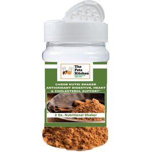The Petz Kitchen Carob Antioxidant Digestive & Cardiovascular Support Dog & Cat Supplement, 2-oz jar