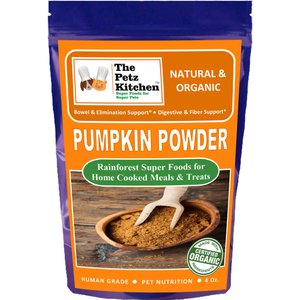 The Petz Kitchen Pumpkin Powder Digestive Supplement for Dogs & Cats, 4-oz bag