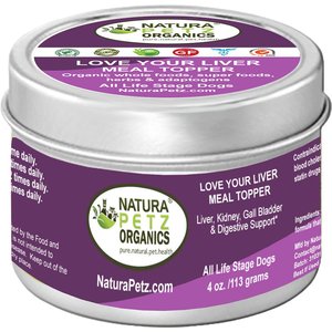 Natura Petz Organics Love Your Liver Dog Supplement, 4-oz jar