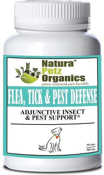 Natura Petz Organics Flea + Tick Dog Supplement, 90 count slide 1 of 4