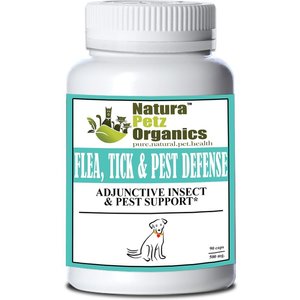 Natura Petz Organics Flea + Tick Dog Supplement, 90 count