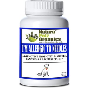 Natura Petz Organics I'M ALLERGIC TO NEEDLES - Probiotic, Pancreas & Glucose Support* Dog Supplement