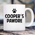 904 Custom Personalized Pawdre Dog Dad Mug, 11-oz