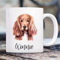 904 Custom Personalized Dog Breed Watercolor Mug, 11-oz, Cocker Spaniel