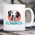 904 Custom Personalized Dog Breed Colorblock Banner Coffee Mug, 11-oz, Dalmatian