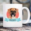 904 Custom Personalized Dog Breed Colorblock Banner Coffee Mug, 11-oz, Boxer