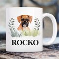 904 Custom Personalized Dog Breed Botanical Coffee Mug, 11-oz, Boxer