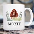 904 Custom Personalized Dog Breed Botanical Coffee Mug, 11-oz, Irish Setter