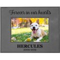 904 Custom Personalized Forever in our Hearts Leatherette Pet Memorial Picture Frame